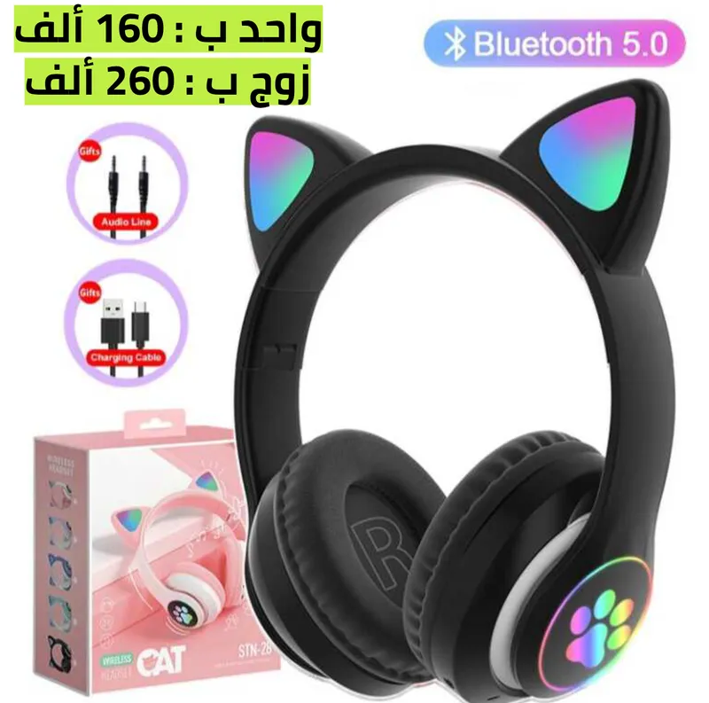 كاسك القطة المضيئ 🥰